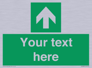 Safe condition Custom arrow up sign